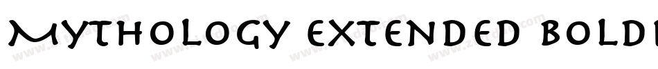 Mythology Extended BoldItalic字体转换